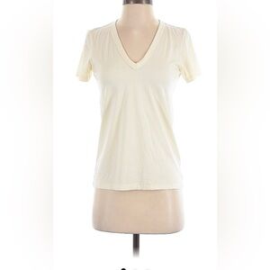 rag & bone cream V-Neck Short Sleeve Tee XS